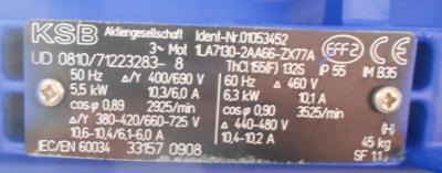 V15168D - Santrifüj pompa KSB ETACHROM BC 032-2507552C10