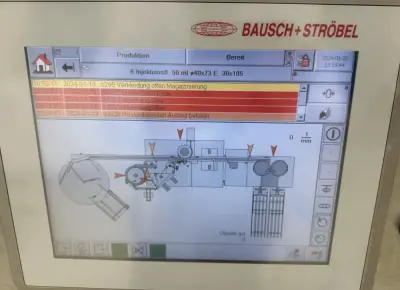 M16185D - BAUSCH + STRÖBEL ESF 1015 Labeller with BAUSCH + STRÖBEL ME 8081 Cash register unit